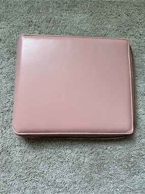 Pink Laurel Denise Folio Cover - Leather Planner Cover